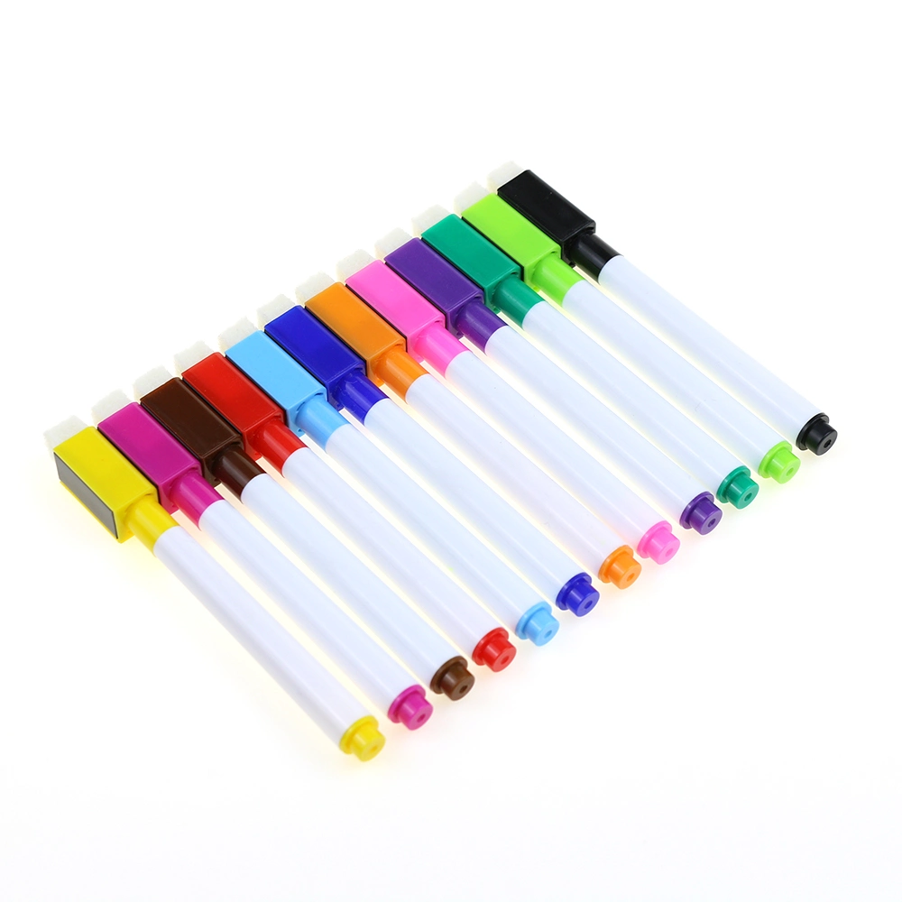 Multi-Colored Whiteboard Marker Pen with Eraser for Office and Schools