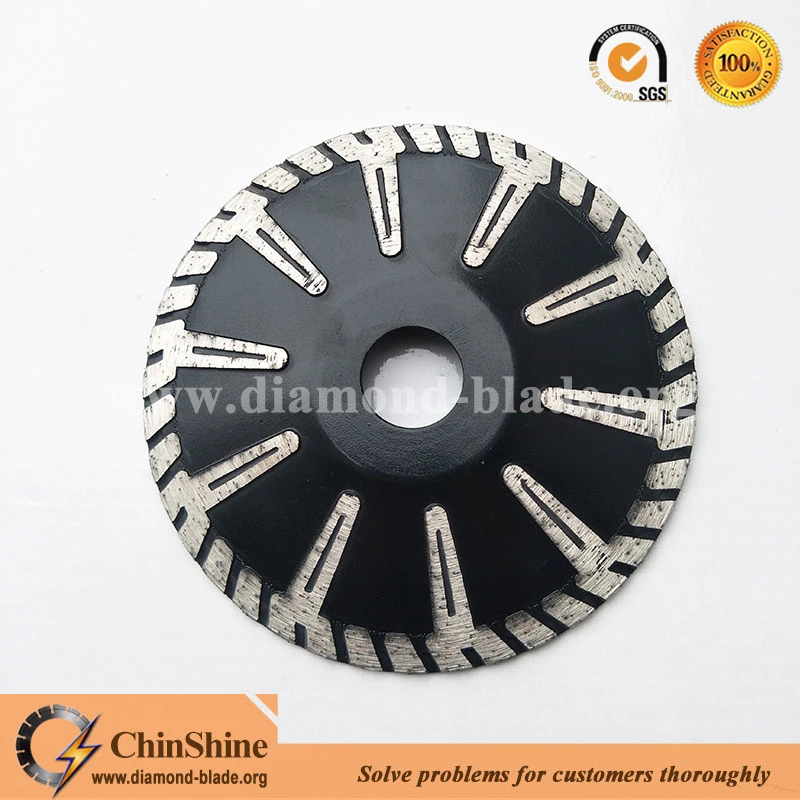 Premium Quality 5" Convex Granite Diamond Cutting Disc with Protective Teeth