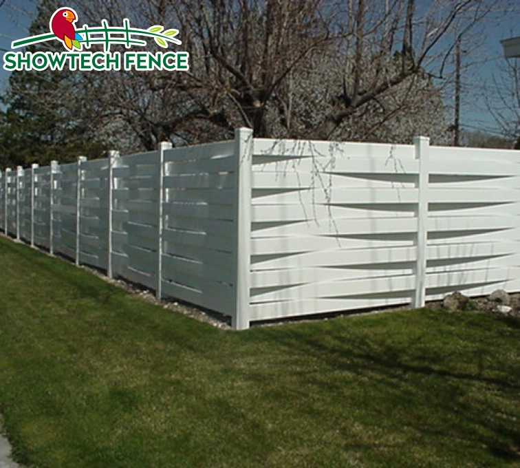 Environmental 100% Virgin PVC Vinyl Basket Wave Garden Fence