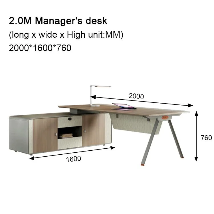 Liyu Modern MDF Painting L Shaped Jefe Director Escritorio Mesa de Oficina Ejecutiva de madera para Escritorio de Mobiliario de Oficina