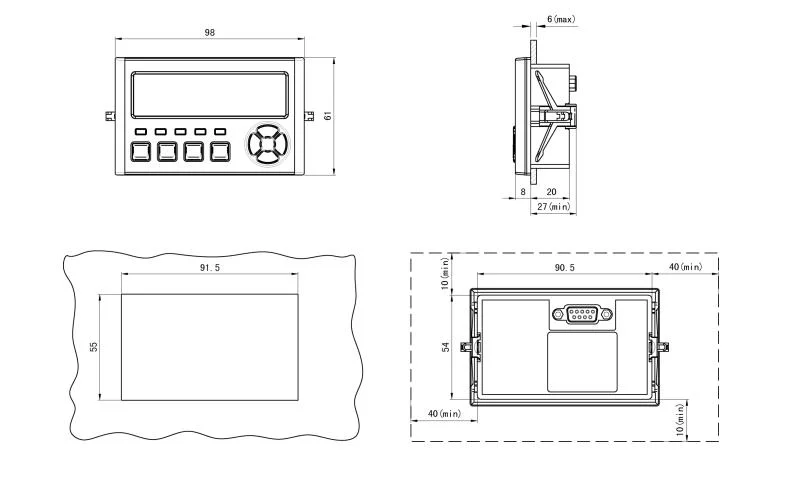 Elecnova Industriegerät Wdh-31-580 Ralay Raplace 21 Schutzmodi Industrial Drehmomentmotor-Steuerung