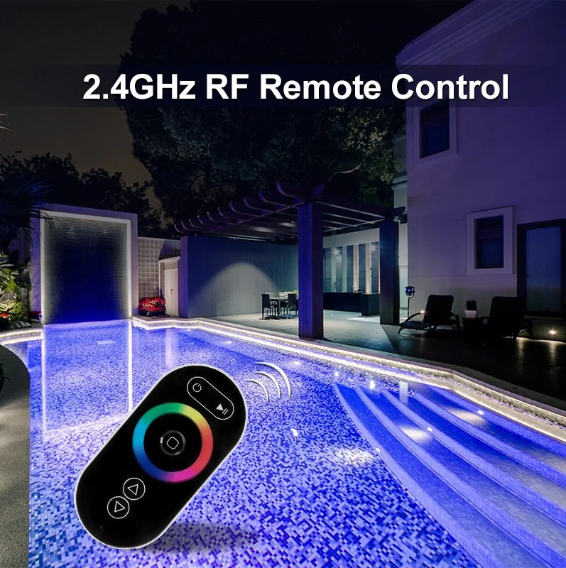 Hotook luz de controlo WiFi patenteada para nicho de piscina substituir IP68 SS316 iluminação LED de 18 W com resina de aço inoxidável, subaquática