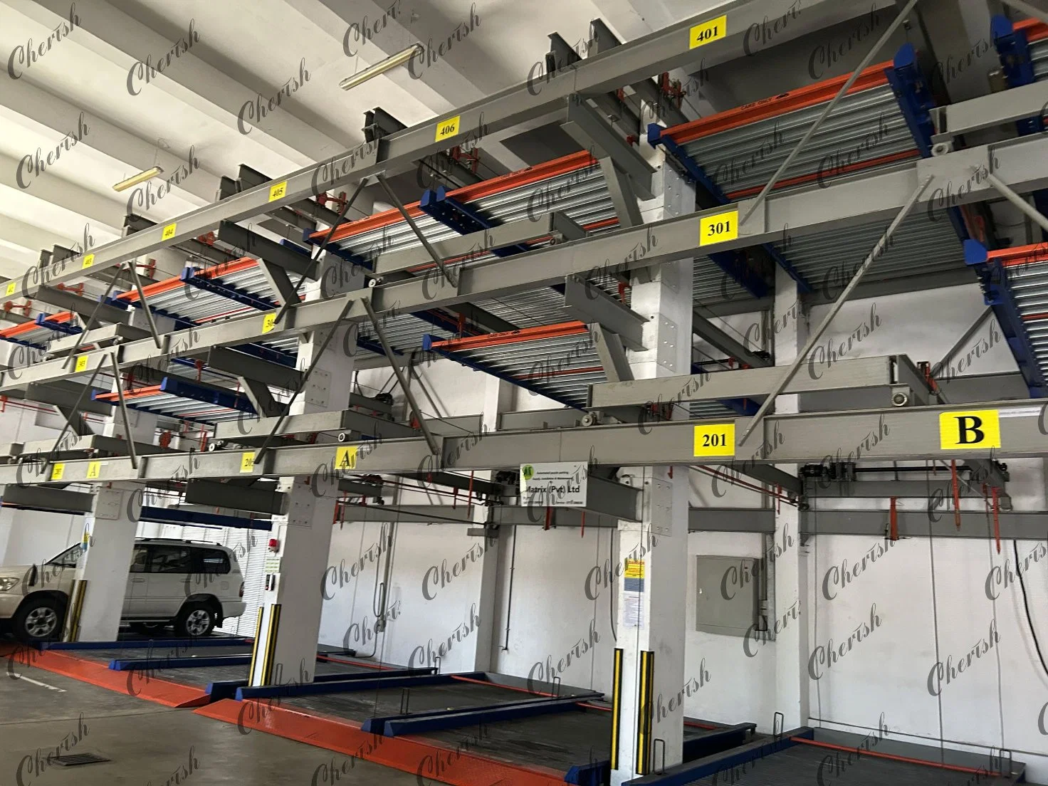 Sliding and Lifting Multi-Level Intelligent Mechanical Auto Car Parking System