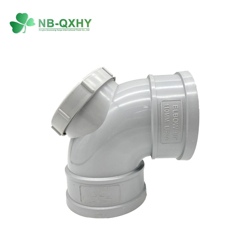 OEM GB DIN Drain Fitting PVC Water Drainage Tee Pipe Fittings for Bathroom