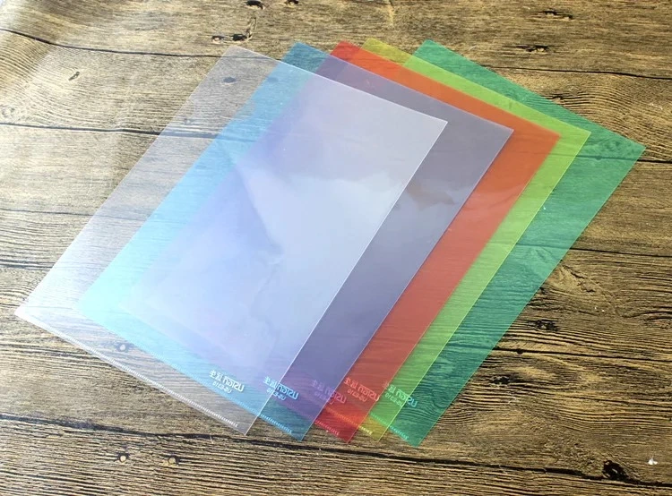 0.2mm Thickness A4 Transparent Color Heavy PP File Folder Pocket