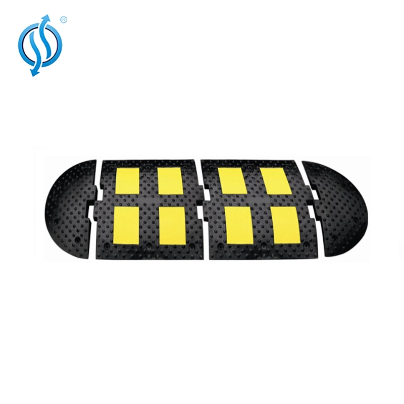 Yellow & Black 50mm Height Arrow Road Speed Hump