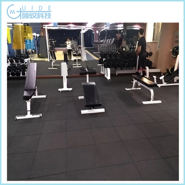 Anti-Slip Fitness Playground EPDM Rubber Tiles Plastic Flooring