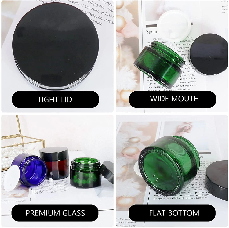 Green Color Glass Personal Care Mason Jars with Lids Wholesale/Supplier