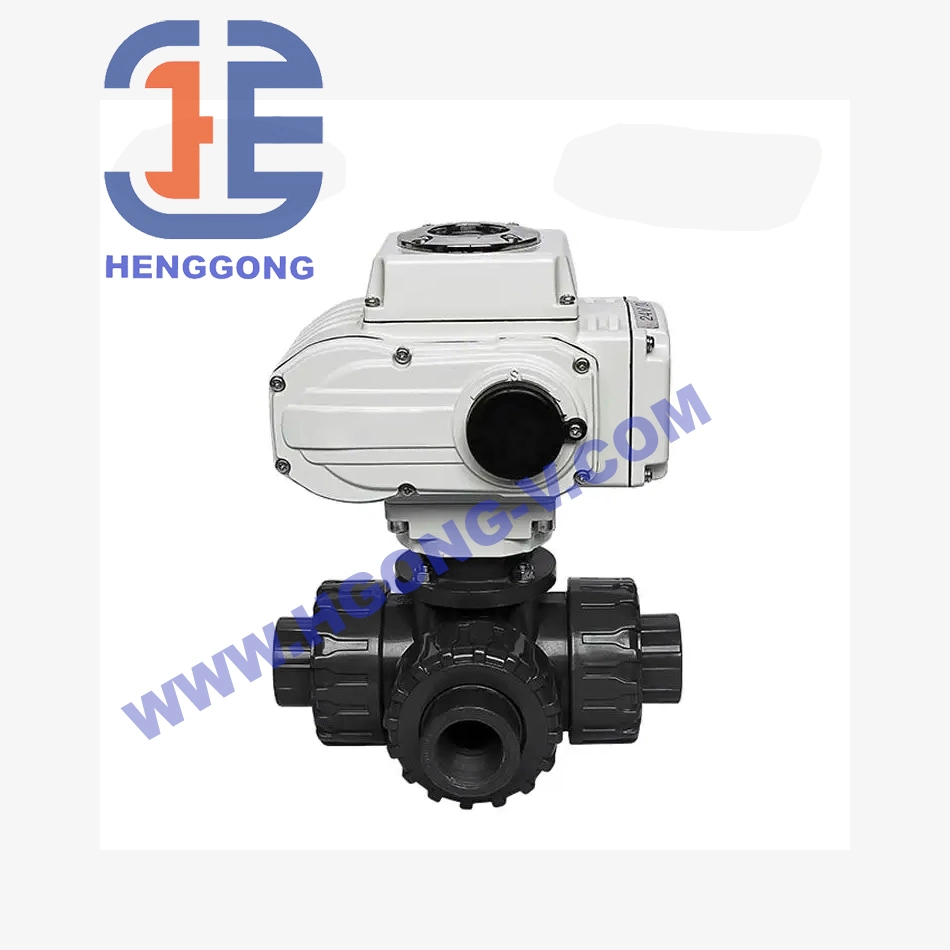 API/GOST/DIN Professional Plastic Control Valve Thread UPVC PVC Ball Valve with Electric Actuator