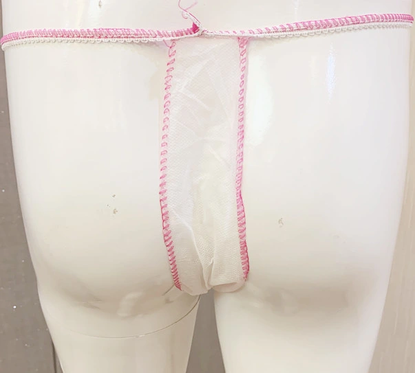 Disposable Female T-Shaped Underwear Free Size Woman PP Nonwoven Underpants