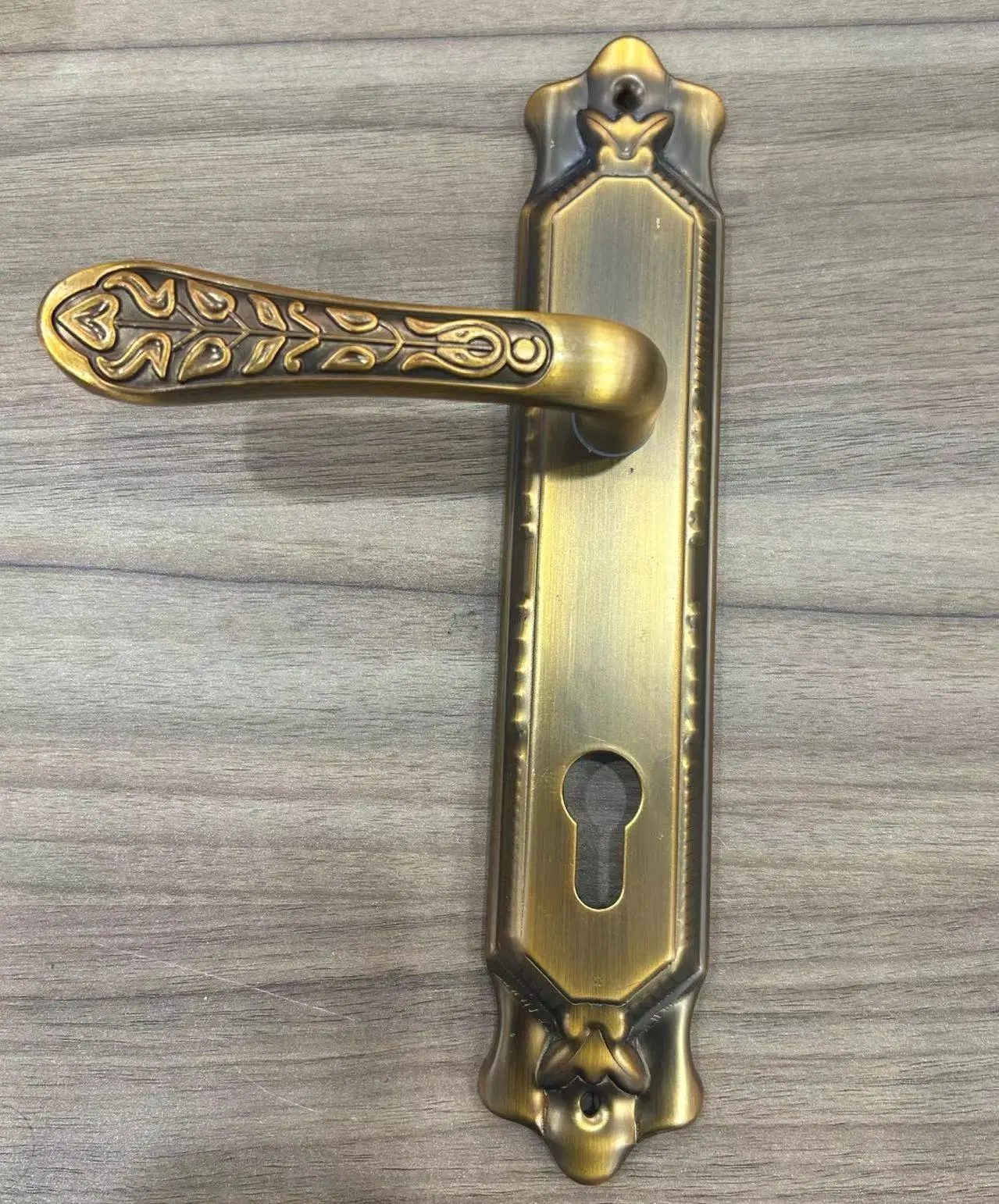 Zinc Alloy Old-Fashioned Door Entry Wooden Door Lock Antique European Hardware Accessories Copper Handle Door Handle