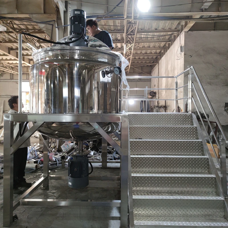 China Manufacture Stainless Steel Heating Cold Homogenizer Mixer Chemical Reactor Mixing Tank