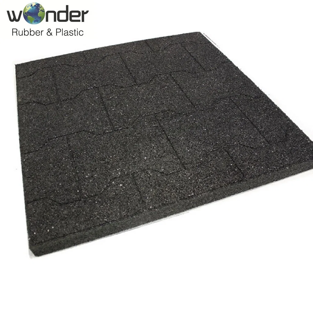 High Quality Anti-Slip Rubber Tiles Fitness Durable Gym EPDM Rubber Flooring Tiles Fitness Center Rubber Mat