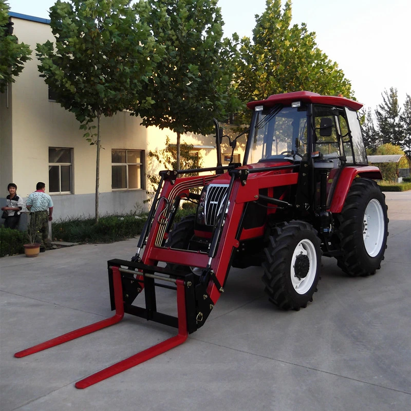 Tractor de ruedas con el extremo frontal del ventilador Sonw brazo hidráulico del tractor con accesorios