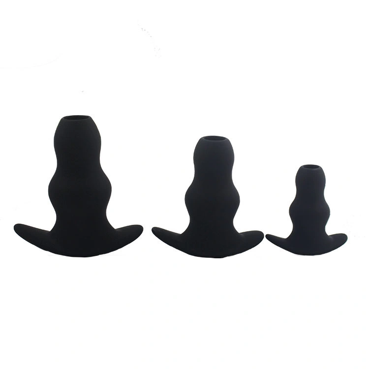 Hollow Anal Plug Set Silicone Butt Plug for Women Men