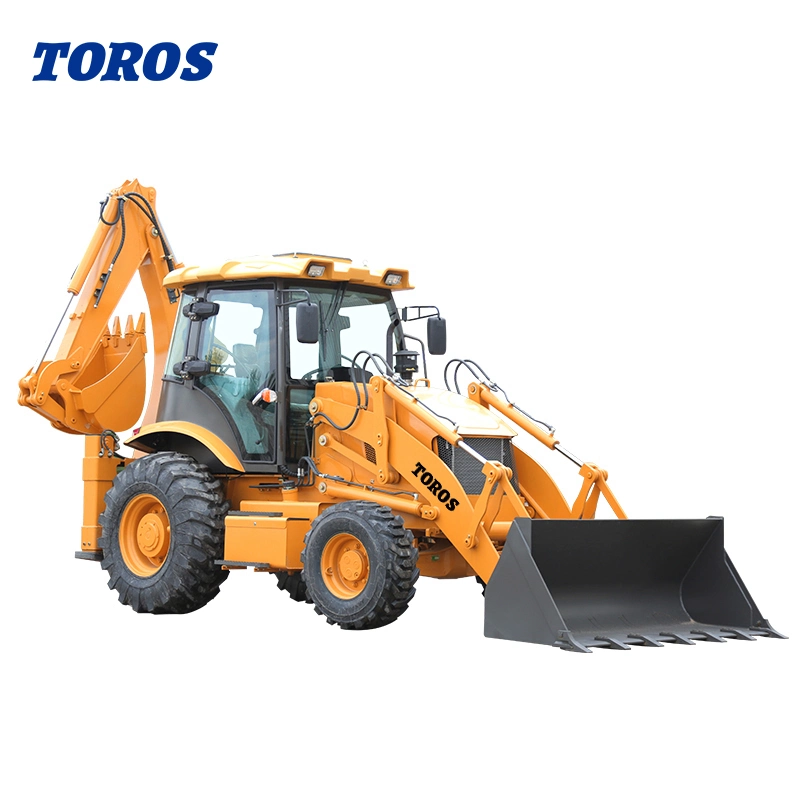 8 Ton Backhoe Loader for Sale with 0.3-1.0m3 Bucket