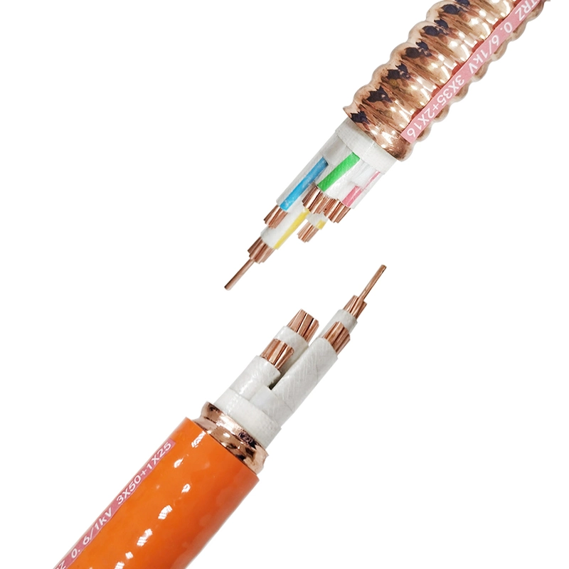 Bttrz Mineral Insulated Fireproof Cable Multi Core Copper Conduct Copper Sheath Power Cable