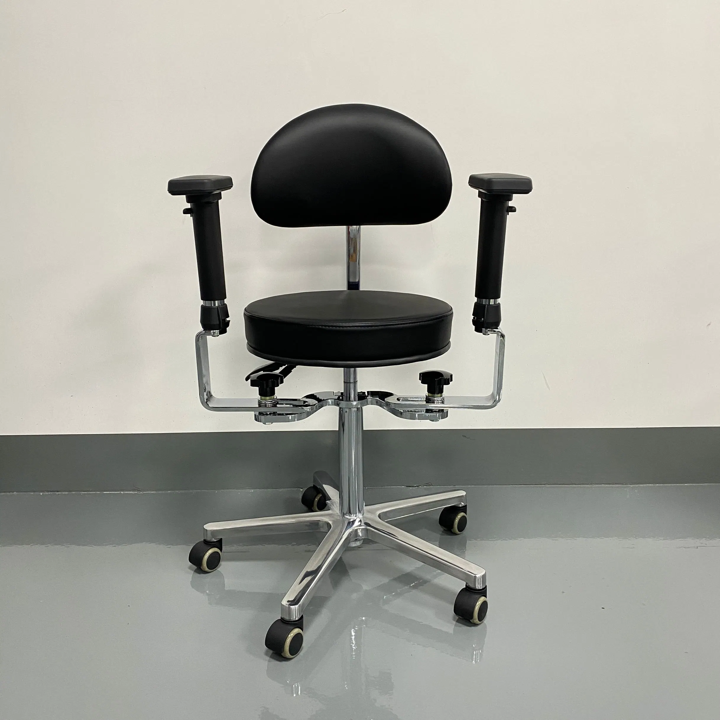 Ergonomie des sièges divisés, tabouret de selle inclinable réglable pour chaises médicales et dentaires.