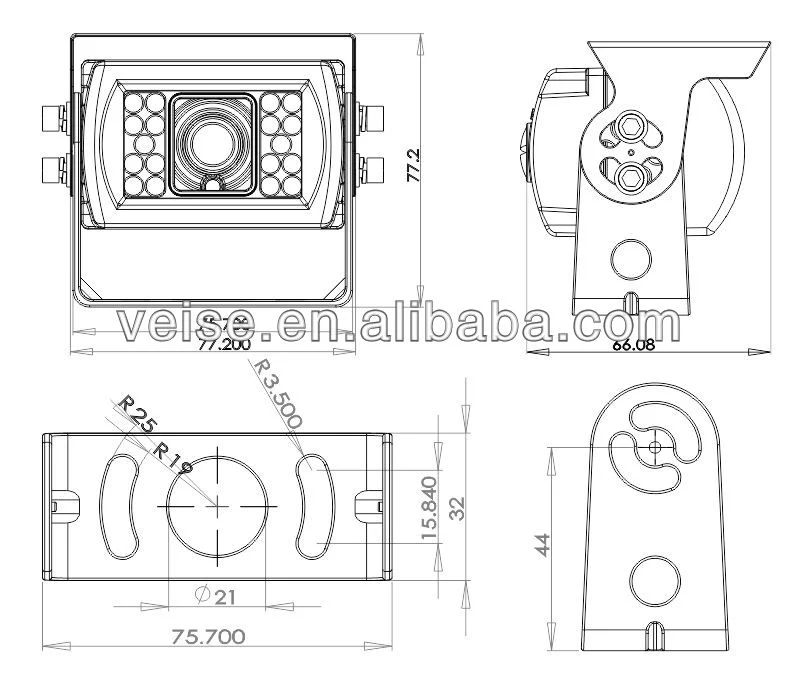 Truck Parts Video Camera for Bus, Farm Tractor Horse Trailer Livestock RV Farm