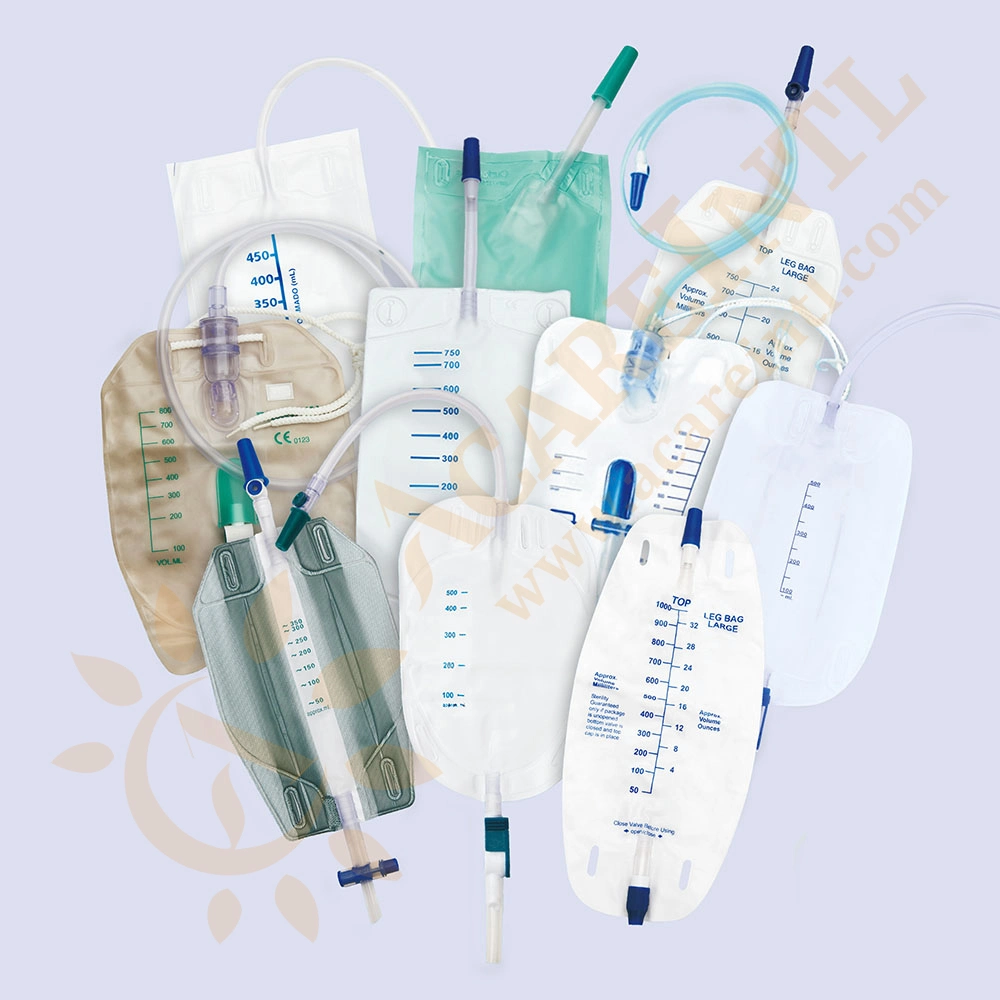 CE Certificated Disposable Medical Urine Drainage Bag 350/750/1000/2000ml