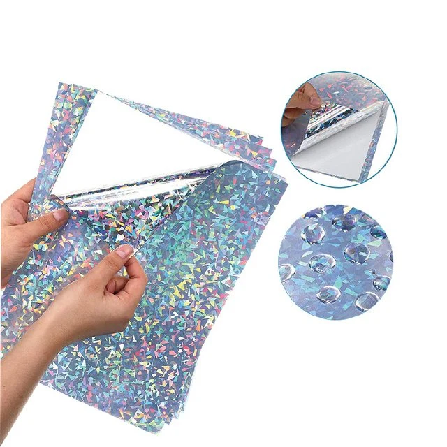 Holographic Sticker Paper for Laser and Inkjet Printer Printable Vinyl A4 Waterproof Rainbow Vinyl Adhesive Paper