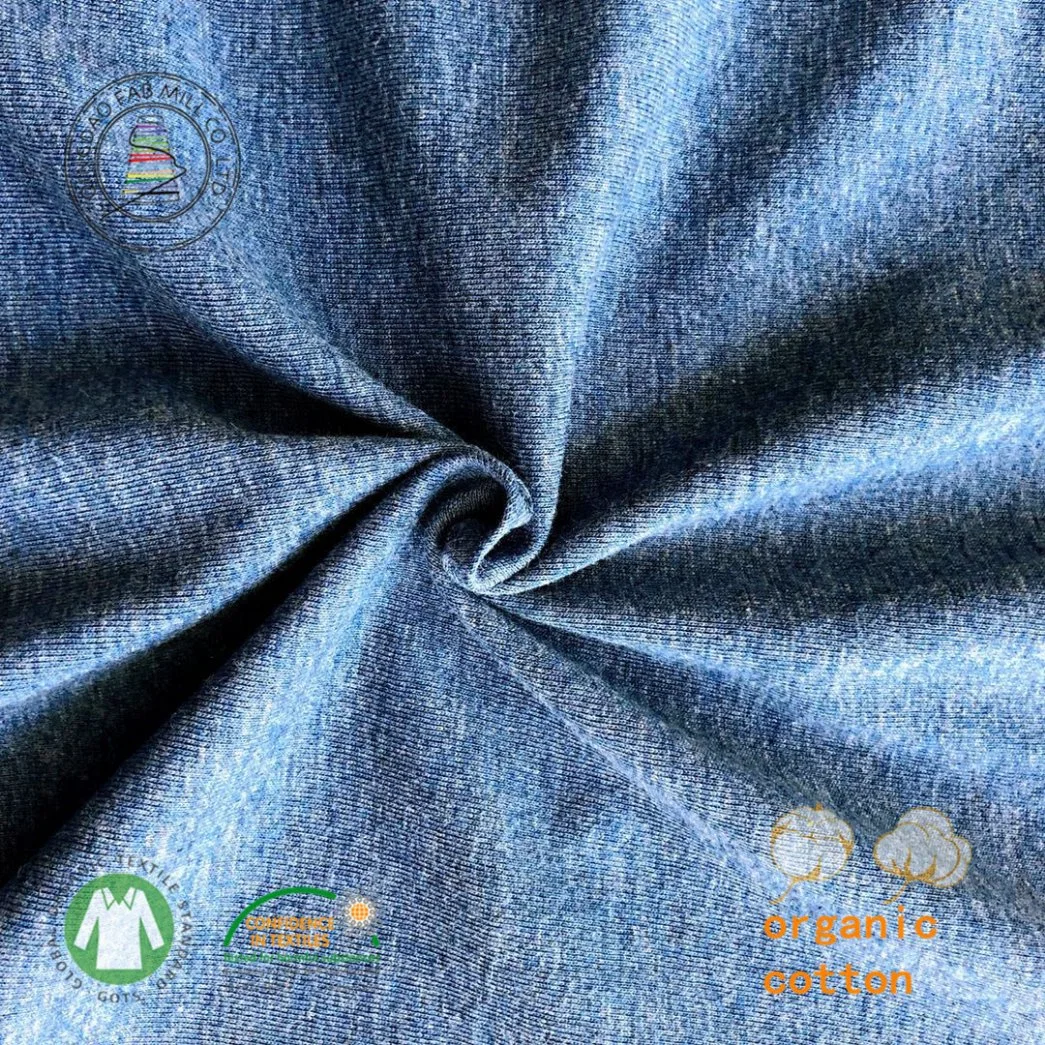 High Quality 100%Organic Cotton Knitting Jersey Fabric for T Shirt (QF18-3000 130GSM)