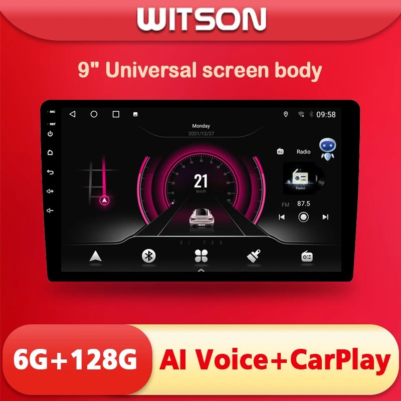 Android Witson 10 rádio do carro 9&amp;rdquor; tela Universal Corpo Ai Carplay voz navegação GPS WiFi 2 DIN AUTO-RÁDIO