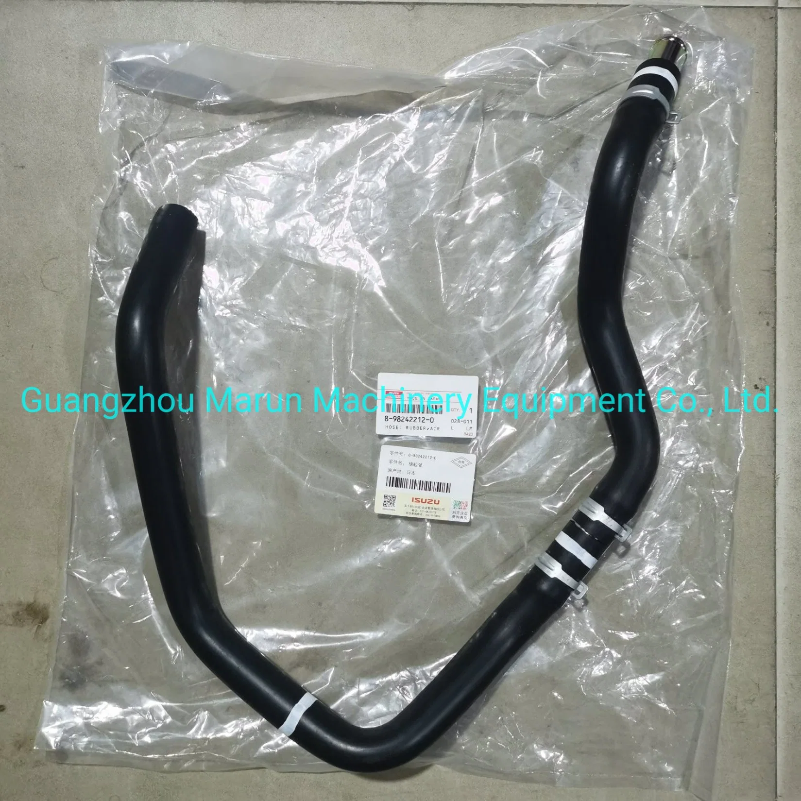 Made in Japan Genuine Engine Parts 8-98242212-0 Air Rubber Hose for 6HK1 Engine Spaer Parts Zx330-5A Machine Model