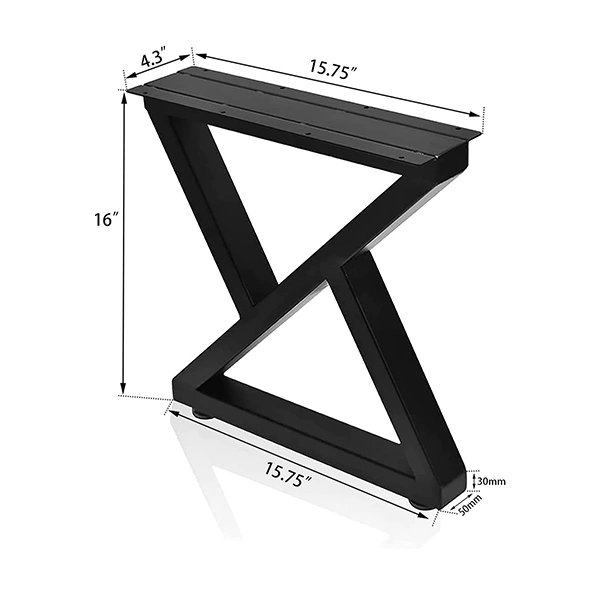 Pieds de bureau modernes Utilisations multiples pour les pieds de banc de table d'extrémité.