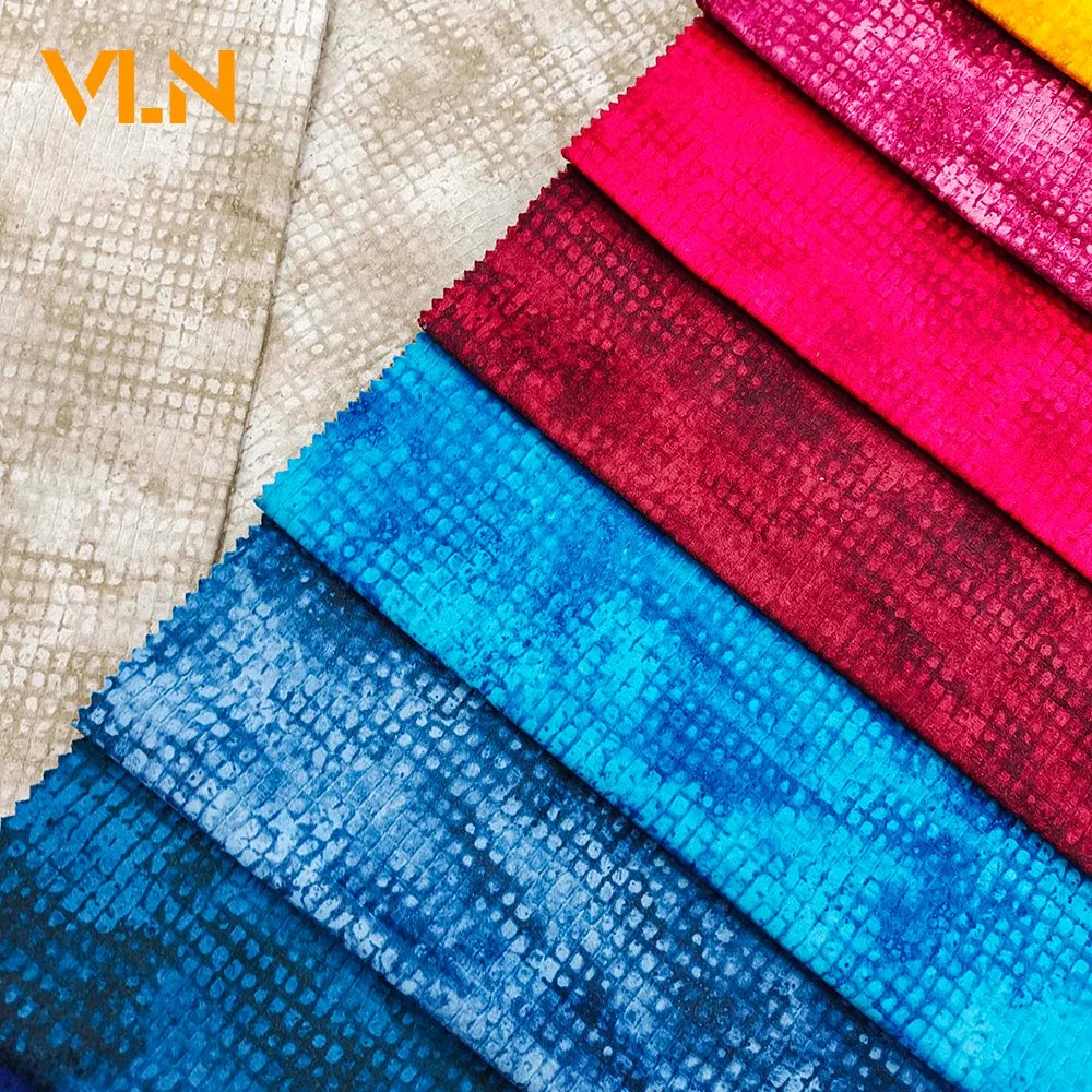 Furniture Fabric Holland Velvet Home Textiles High quality/High cost performance  100% Polyester Dyeing with Printing Upholstery 0426-1