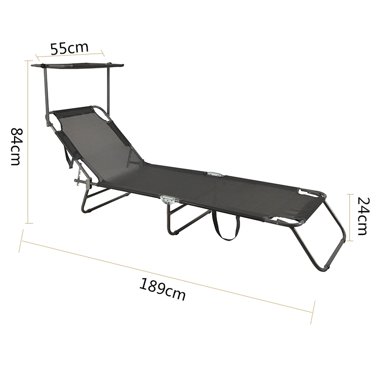 Кресло для отдыха на пляже с Canopy Leisure Cheap Beach Fold Кровать