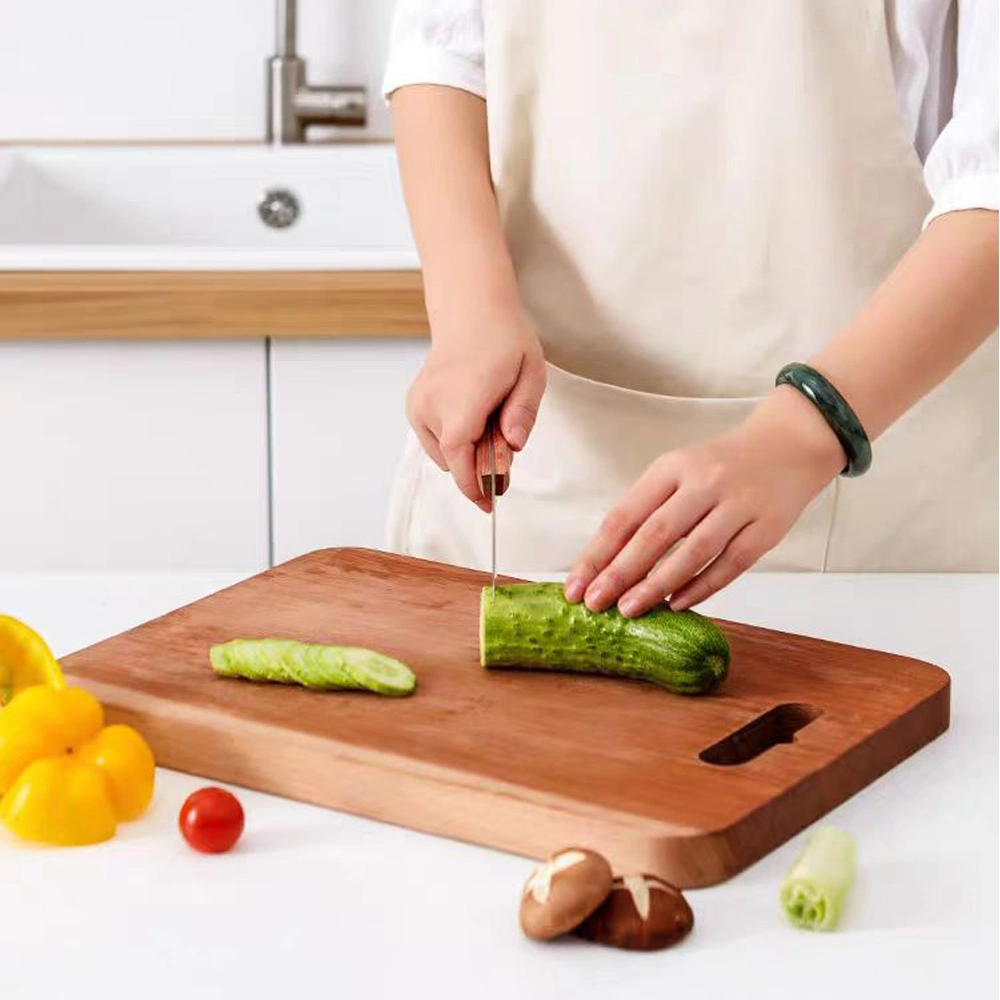 Hip-Home Double Side Cutting Board Meat Fruit Stainless Steel Wood Chopping Board