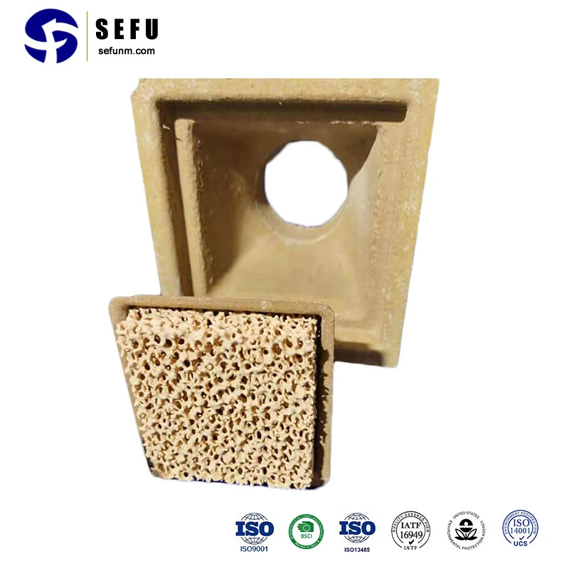 Sefu papel China de fábrica de manga vertical de los sistemas del bebedero de papel de aleta de la caja del filtro de fundición de hierro accesorios para tuberías de fundición de espuma perdida