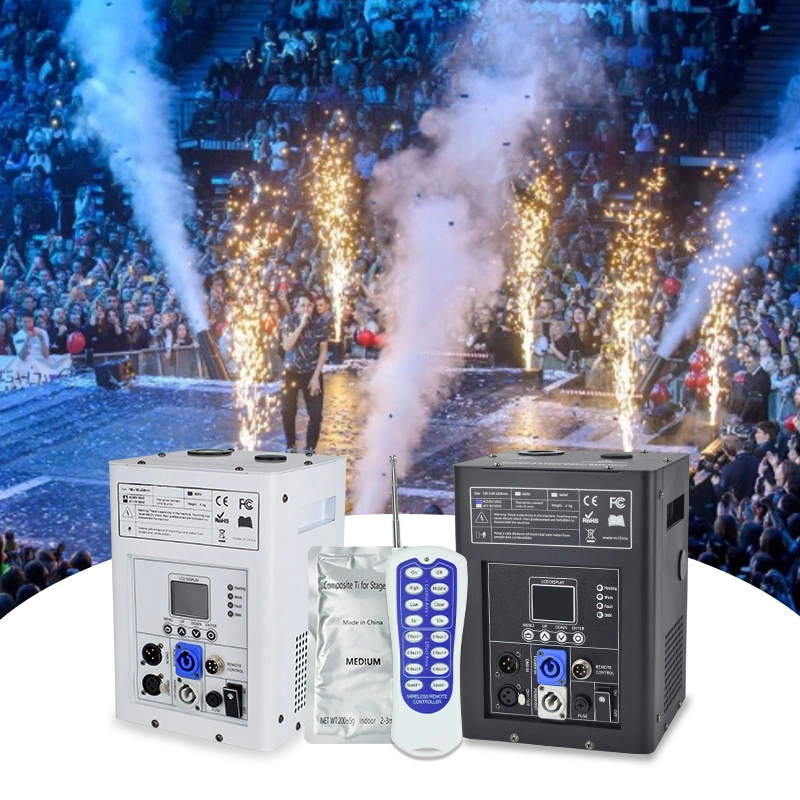 Mowl DMX Control Digital Screen Sparkler Cold Spark Machine for Wedding Stage