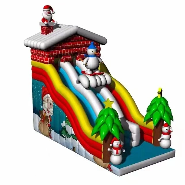 Holiday Decoration Christmas Inflatable Toys Bouncer Slide Castle for Sale