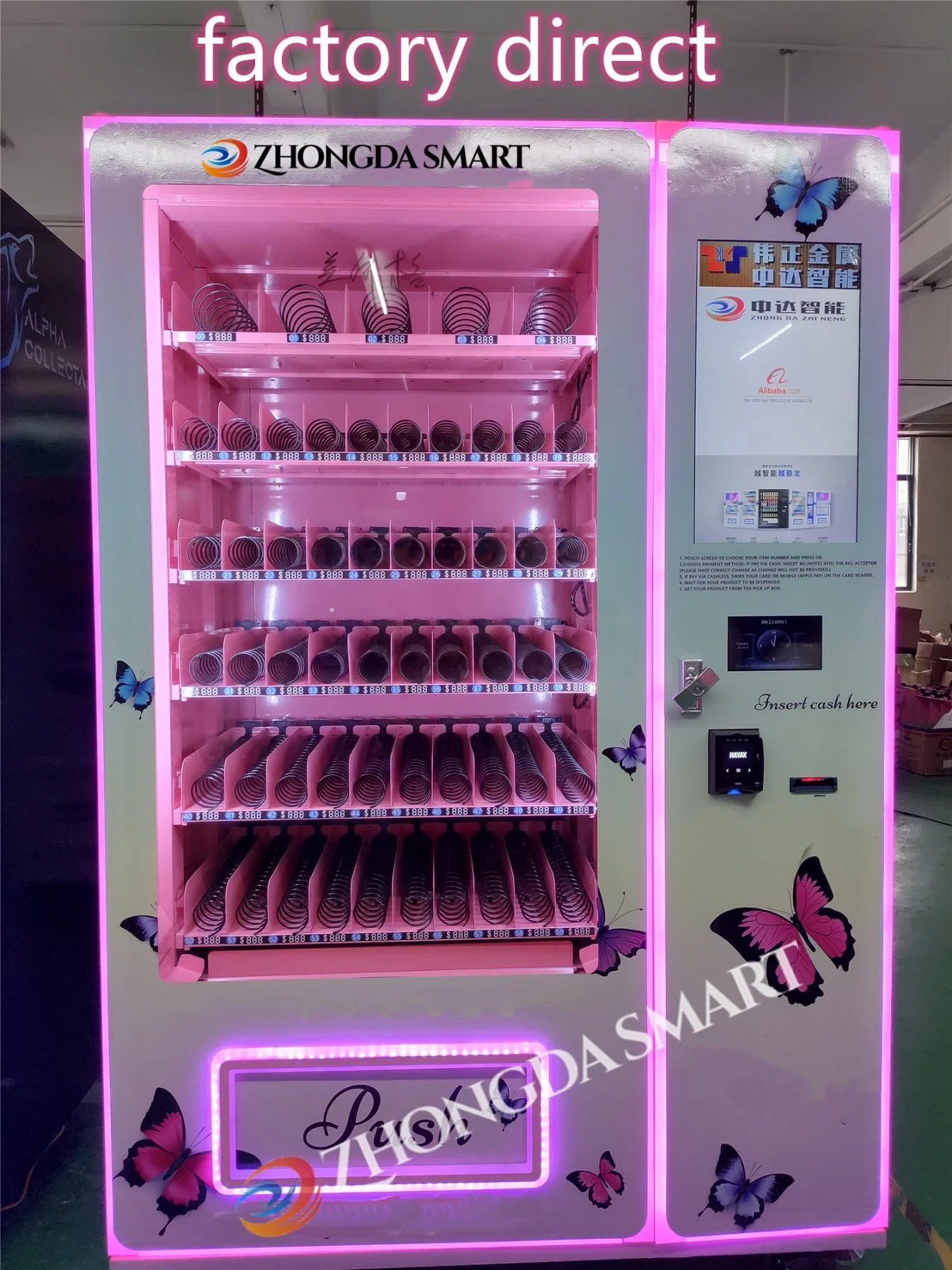 Vending Machine for Beauty Make up Products with Logo for Free