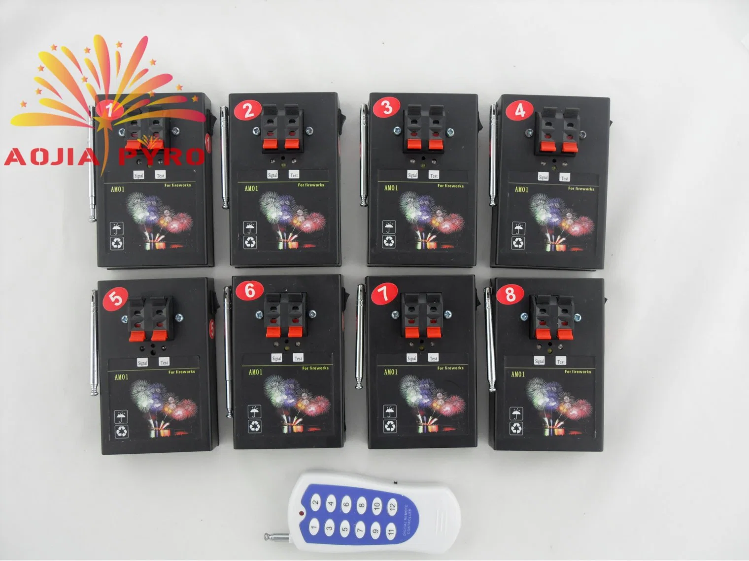 Am01r-8 8cues Wholesale Pyrotechnics Wireless Controller Remote Control Fireworks Firing System