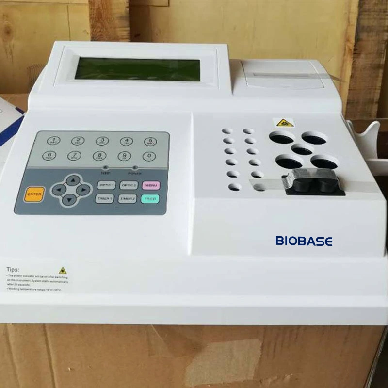 Analizador de coagulación BioBase Semi-Automatic Analizador de coagulación sanguínea