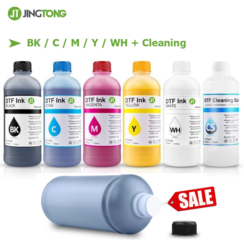 5 Colors 500ml Water Based Textile Ink Dtf Inks for Epson XP600 L1800 L1805 P600 P800 Dx5 4720 I3200 Printer