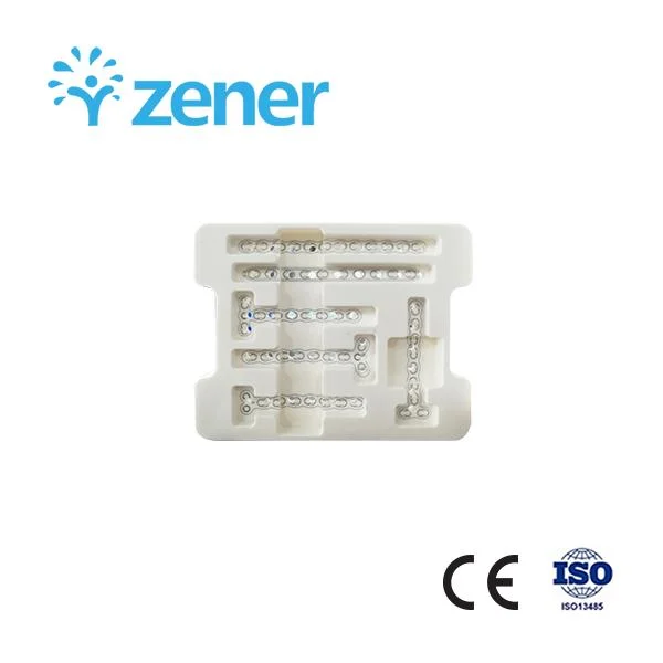 2.4 Locking Compression Plate (T-shaped, 2 Head Holes) , Titanium Alloy, Orthopedic Implant, Trauma, Surgical, Medical Instrument Set, with CE/ISO/FDA