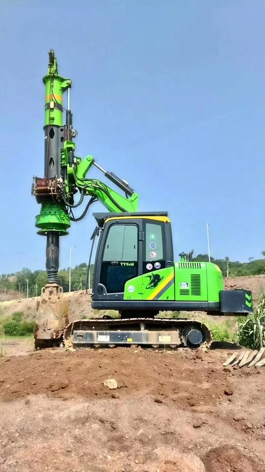 Tysim Kr40 Máquina de estacas-pranchas hidráulico do equipamento de perfuração rotativa para a fundação da pilha no Village