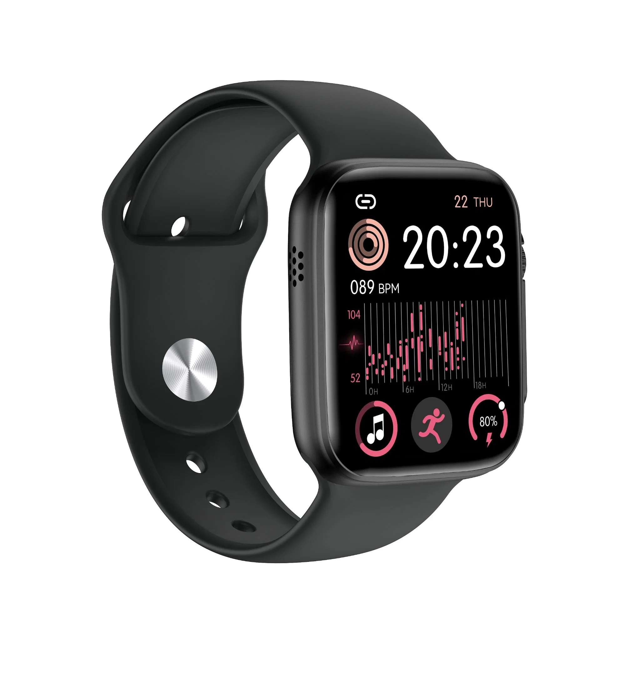 1,83 pulgadas de pantalla táctil IPS llamada BT Reproducir Música Deporte Pulsera muñequeras de Fitness Mujer Reloj inteligente T18