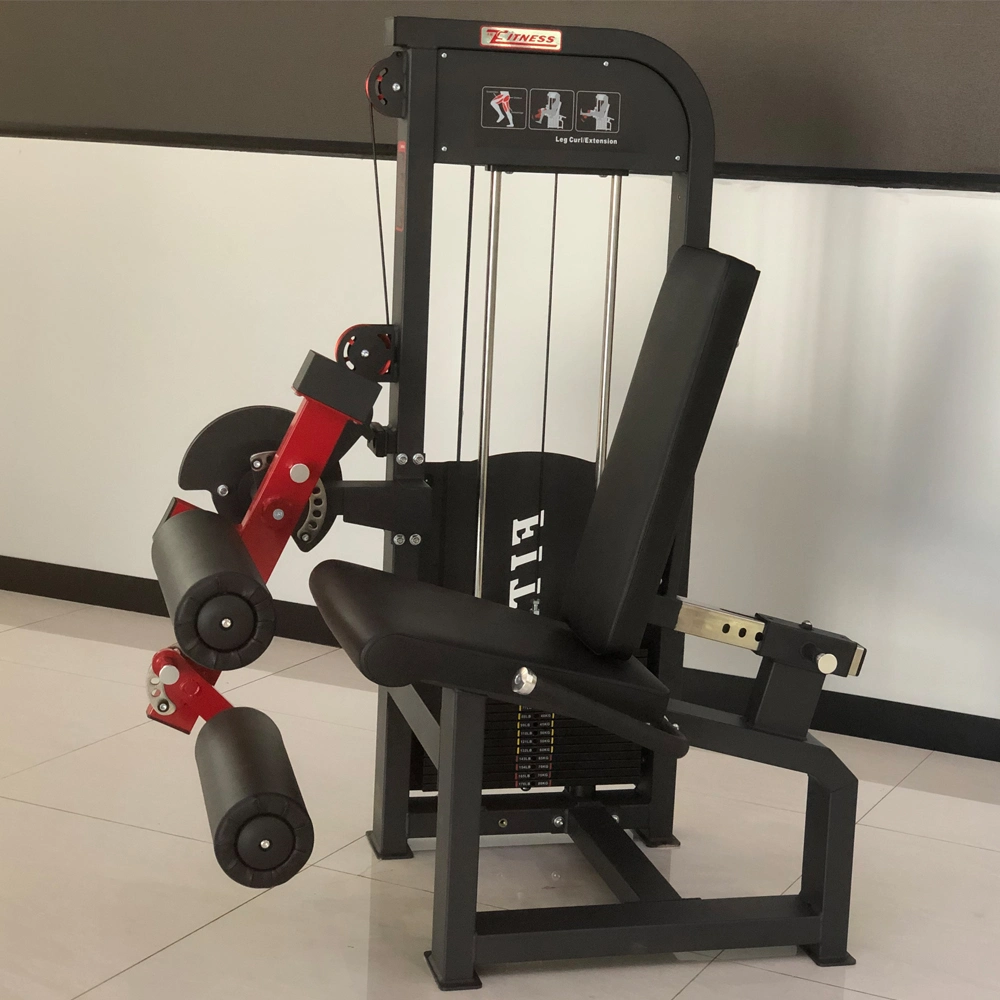 Machine de musculation commerciale pour les jambes avec chargeur de broches, équipement de gym à résistance sélective pour extension des jambes et flexion des jambes en position assise