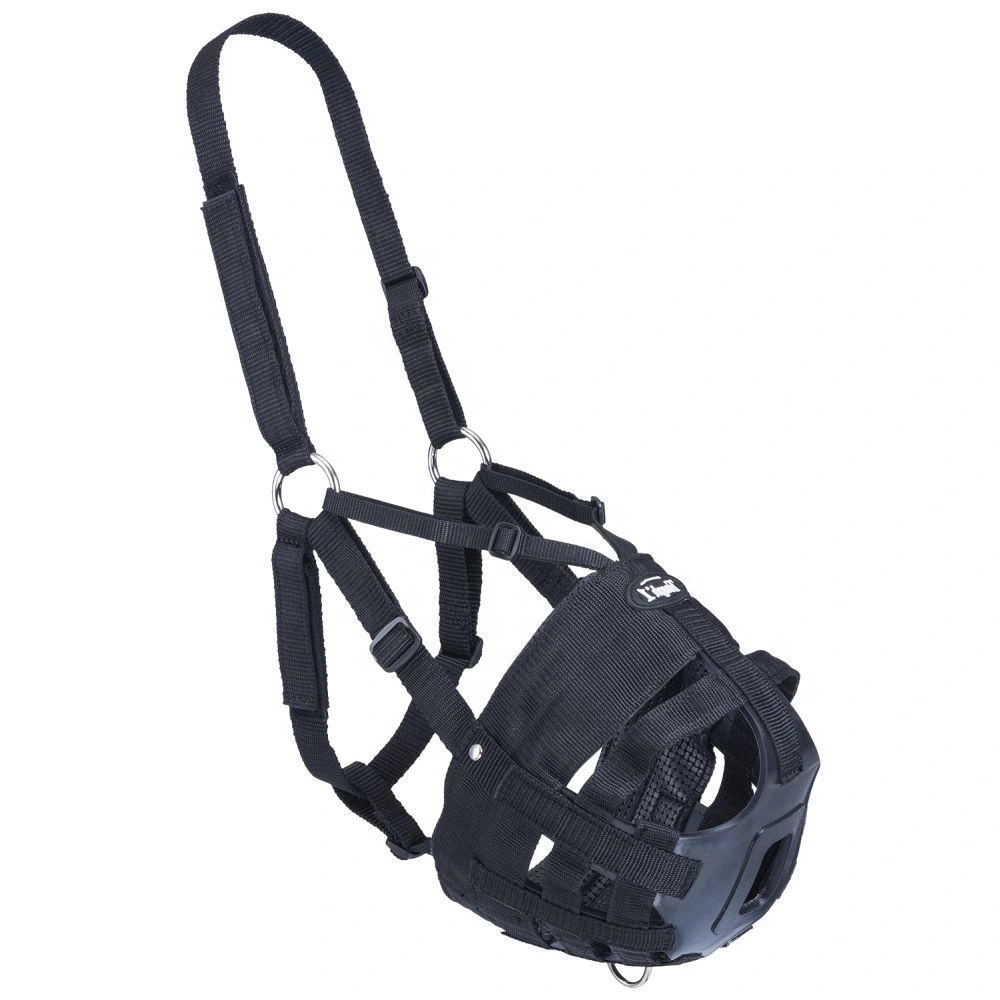 Nylon PVC fijación de cuero prevenir Bite Horse Boca Máscara