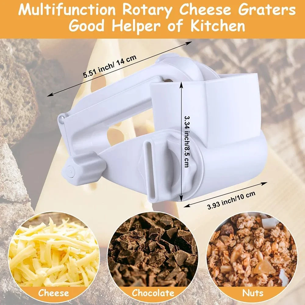 Chocolate Cheese Slicing Cutting Tool Stainless Steel Manual Rotary Food Grater