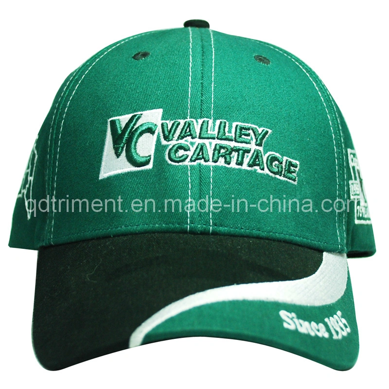 Constructed 3D Embroidery Sandwich Racing Baseball Cap (TRB053)