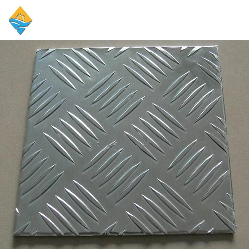 AA1100 hoja cuadriculada de aluminio 1235 1050 1060 de cinco barras de aluminio Molino de las placas de chapa de aluminio acabado hojas para utensilios de cocina la maquinaria de construcción de madera Mosaico