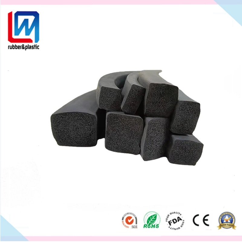 EPDM Sponge Foam Rubber Extrusion Profile Gasket Seal for Heavy Equipment