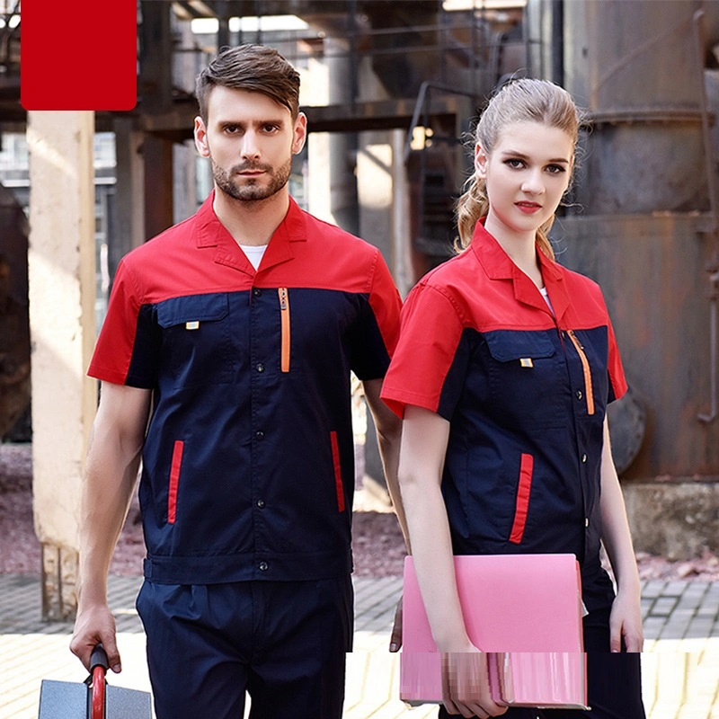 Industry Engineer Work Uniform Men Pactwork Work Clothes Short Sleeve Workwear
