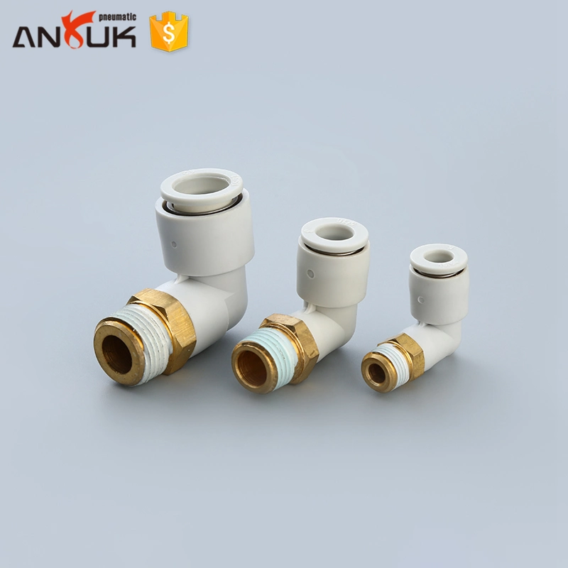 Kb2l Connector Plastic Union L Type Pneumatic Push in Tube Fitting